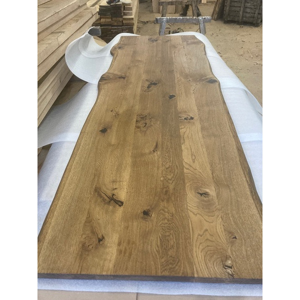 Eiche, Tischplatte XXL mit Baumkante, Konferenztisch, Seminar, Meeting, Länge wählbar x100x4,5cm, DARK OAK Eiche, Tischplatte XXL mit Baumkante, Konferenztisch, Seminar, Meeting, Länge wählbar x100x4,5cm, DARK OAK